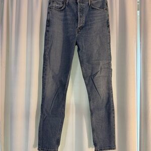 Agolde Women's Classic Blue Straight Jeans